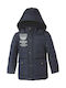 Energiers Kids Casual Jacket Short with Lining & Hood Navy Blue