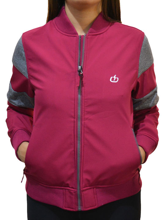 182.EW11.79 Kurz Damen Bomberjacke Fuchsie
