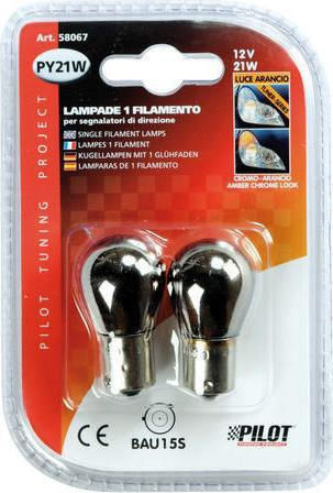 Lampa Λάμπες Αυτοκινήτου PY21W-BAU15s 12V 21W 2τμχ