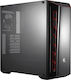 CoolerMaster MasterBox MB520 Midi Tower Κουτί Υπολογιστή με Πλαϊνό Παράθυρο Κόκκινο