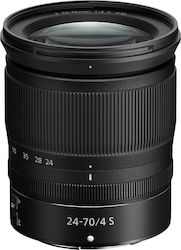 Nikon Full Frame Φωτογραφικός Φακός Nikkor Z 24-70mm f/4 S Standard Zoom για Nikon Z Mount Black