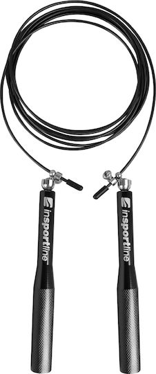 inSPORTline Jumpalu Springseil Geschwindigkeit 3m Schwarz mit einstellbarer Länge
