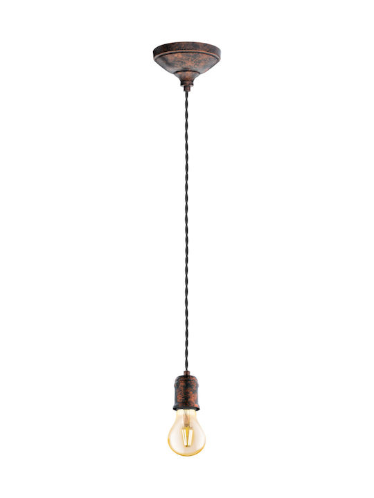 Eglo Yorth Pendant Light Suspension for Socket E27 Brown