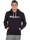 Champion Men's Sweatshirt with Hood & Pockets Navy