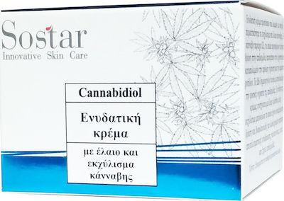 Sostar Cannabidiol Moisturizing 24h Day/Night Cream Suitable for All Skin Types with Cannabis / Aloe Vera 50ml