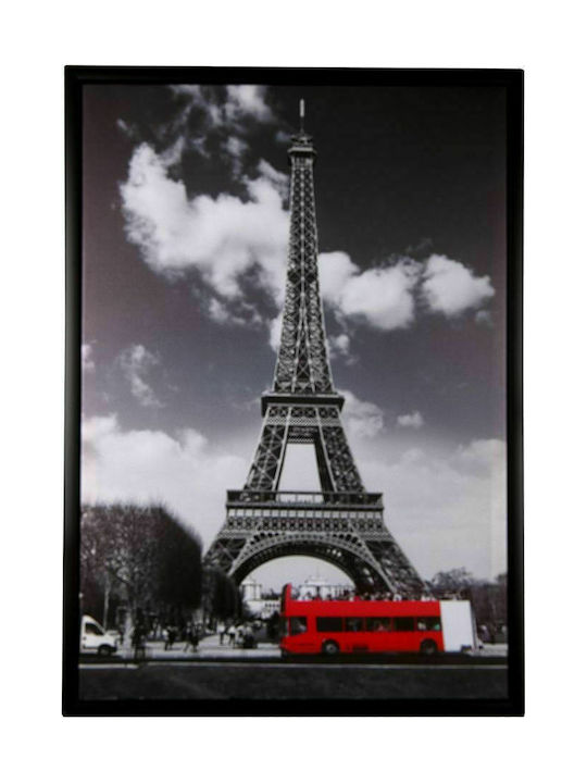 Eiffel Tower Frame Wooden 50x70cm