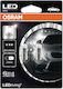 Osram Lamps Car LEDriving Cool White T4W LED 6000K Cold White 12V 1W 2pcs