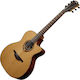 Lag Semi-Acoustic Guitar Tramontane T118ace Natural Cutaway Natural