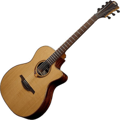 Lag Semi-Acoustic Guitar Tramontane T118ace Natural Cutaway Natural