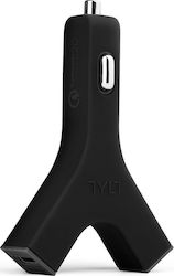 Tylt Y-Charge 4.8A Black Φορτιστής Αυτοκινήτου με Θύρες 2xUSB-A Tylt Y-Charge 4.8A Black Φορτιστής Αυτοκινήτου με Θύρες 2xUSB-A