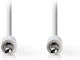 Nedis 3.5mm Jack Cable 3.5mm Male - 3.5mm Male White 1m