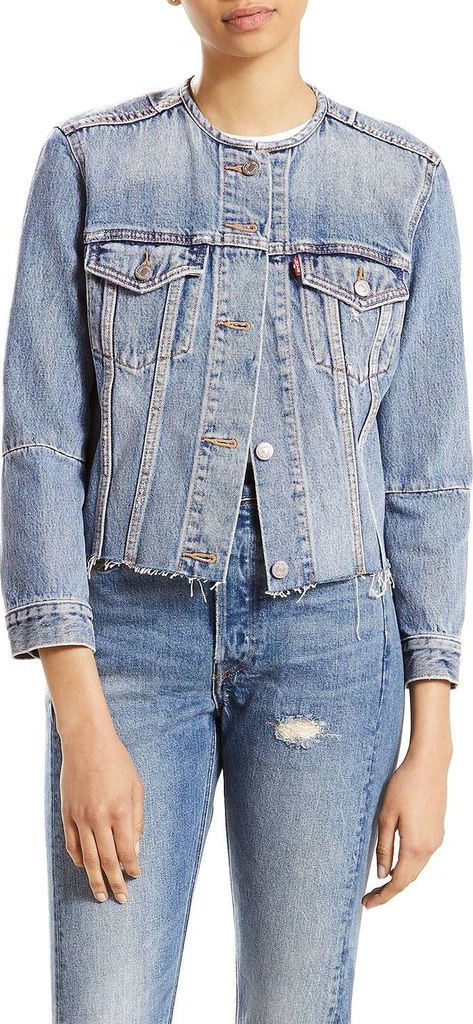 Levis Trucker Altered Collarless Denim Skroutzgr 