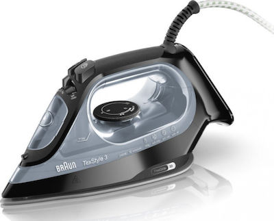 Braun TexStyle 3 SI 3055 SI3055BK Dampfbügeleisen 2400W mit Keramik Platte und kontinuierlicher Dampfzufuhr von 45g/min