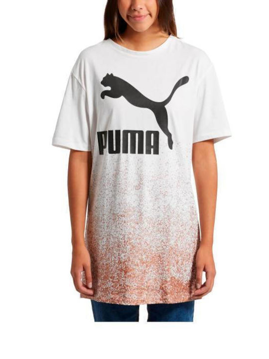 Puma Дамска Спортна Тениска Бял