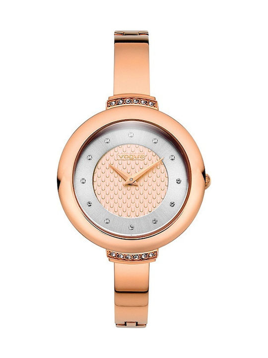 Vogue Caprice II Watch with Pink Gold Metal Bracelet