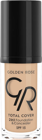 Golden Rose Total cover 2in1 Foundation & Concealer 30ml
