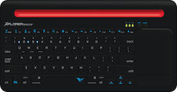 Alcatroz Xplorer Dock 2 BT Fără fir Bluetooth Tastatură cu touchpad pentru Tabletă Roșu