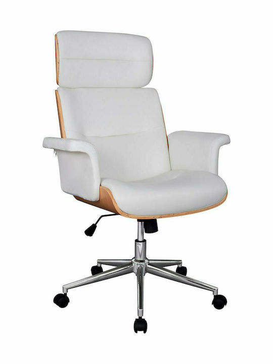 Καρέκλα Διευθυντική με Ανάκλιση Superior Pro Λευκή HomeMarkt