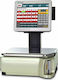 Digi Systems SM-5500A EV 12.1"- 7" Electronic Retail Scale with Column and Label Printing Capability with Weighing Capacity of 30kg and Division 10gr