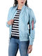 MA-1 TT Κοντό Γυναικείο Bomber Jacket Γαλάζιο