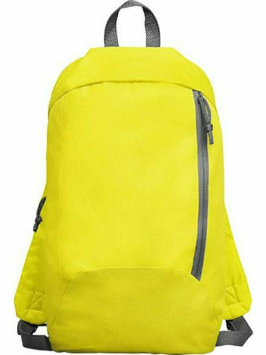 Next Classic Backpack Σχολική Τσάντα Πλάτης Γυμνασίου - Λυκείου σε Κίτρινο χρώμα