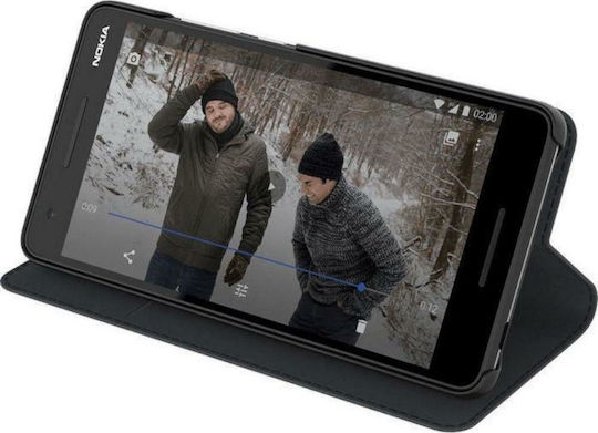 Nokia Entertainment Flip Cover Book Piele artificială Negru (Nokia 2.1)