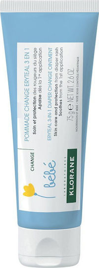 Klorane Eryteal 3 in 1 Diaper Change Ointment Κρέμα 75gr