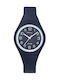 Tekday Watch with Blue Rubber Strap 654142