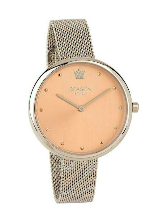 Season Time Piccadilly Watch with Silver Metal Bracelet