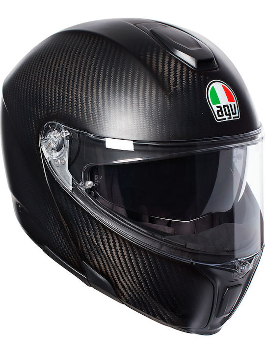 AGV Sportmodular Matt Carbon Motorradhelm Aufklappbar DOT / ECE 22.05 1340gr