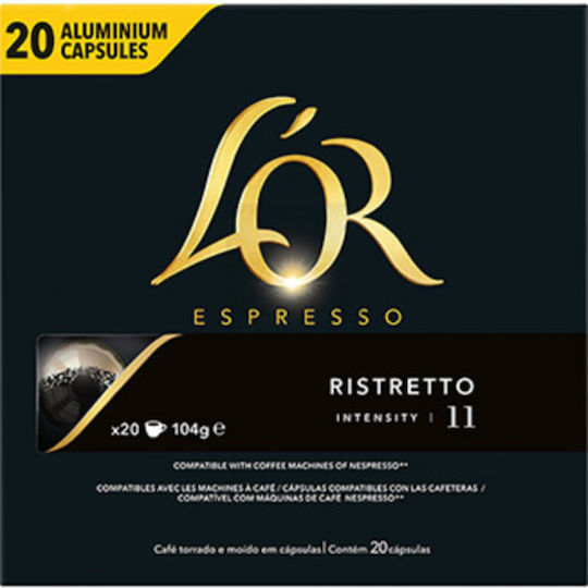 L'Or Κάψουλες Espresso Ristretto Συμβατές με Μηχανή Nespresso 20caps