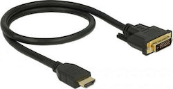 DeLock 0.5m DVI-I male to HDMI male Cable Black (85651)