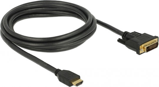 DeLock Kabel DVI-D-Stecker - HDMI-Stecker 2m Schwarz (85654)
