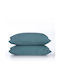 Nef-Nef Basic Pillowcase Set with Envelope Cover Dusty Petrol 52x72cm. 011712