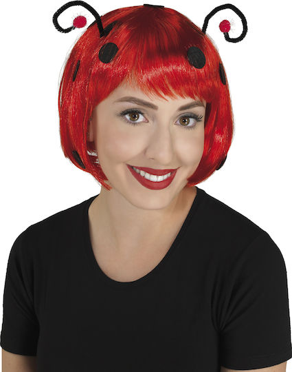 Ladybug Carnival Wig Square Red