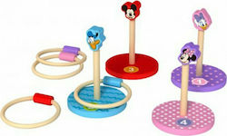 Tooky Toys Baby Toy Κρίκοι με Ήρωες Disney made of Wood for 36++ Months