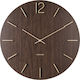 Karlsson Meek Dark Wood Wall Clock Wooden Brown Ø50cm KA5697DW