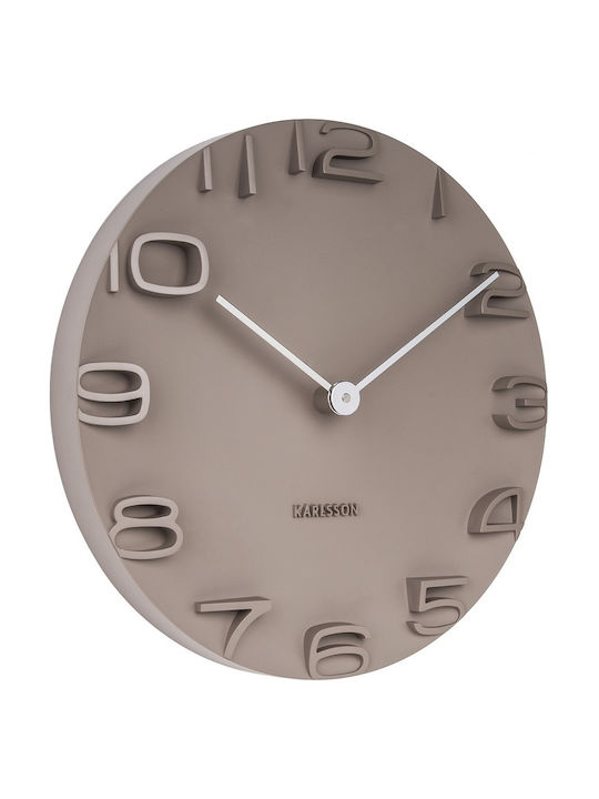 Karlsson On The Edge Wall Clock Metallic Gray Ø42cm KA5311GY