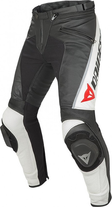 Dainese Delta Pro C2 Men's Summer Leather Motorcycle Pants Black
