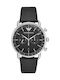 Emporio Armani Aviator Men's Watch 43mm Chronograph Battery with Black Leather Strap