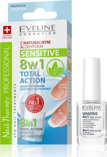 Eveline Sensitive 8w1 Total Action Întăritor cu Vitamine 12ml
