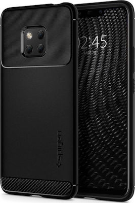 Spigen Rugged Armor Umschlag Rückseite Silikon Schwarz (Huawei Mate 20 Pro) L34CS25064