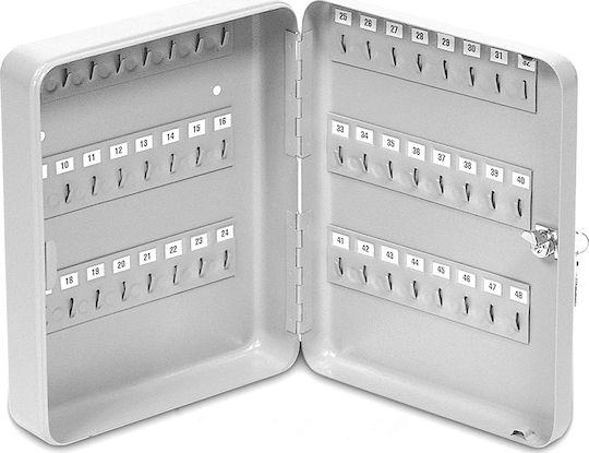 Technomax Agățătoare Chei Metalică Elegant 48 Compartimente 86/2 48 Compartimente Cu Încuietoare 24x7x30cm