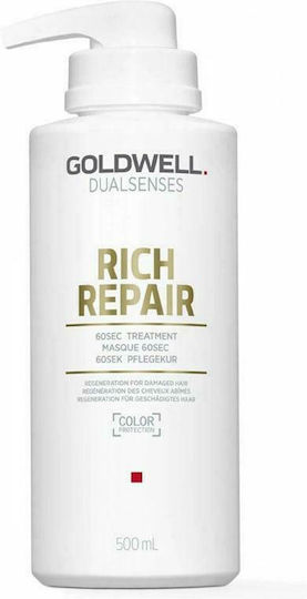 Goldwell Dualsenses Rich Repair 60sec Treatment Hair Mask for Repairing with Keratin 500ml