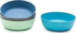 Bobo & boo Bamboo Bowl Set Coastal 4τμχ