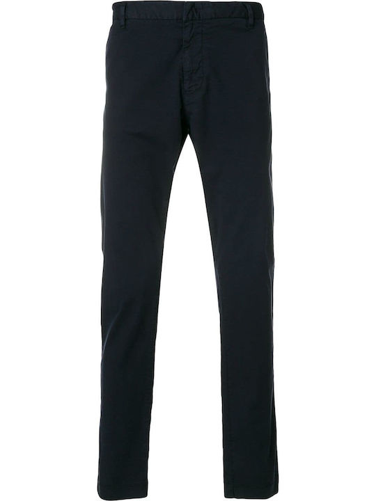 Emporio Armani Men's Trousers Chino in Regular Fit Navy Blue