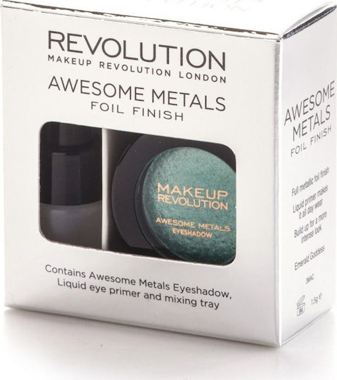 Revolution Beauty Awesome Metals Foil Finish Σετ Μακιγιάζ για τα Μάτια Emerald Goddess 2τμχ