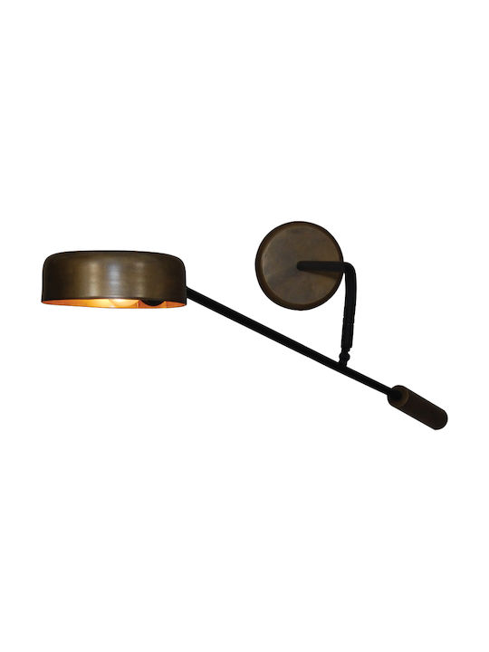 Home Lighting Vintage Lamp Wall with Socket E14 Brown 60x30x8cm