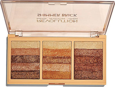 Revolution Beauty Shimmer Brick Eye Shadow Palette in Solid Form 12gr