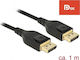 DeLock Cablu DisplayPort Masculin - DisplayPort Masculin 1m Negru (85658)